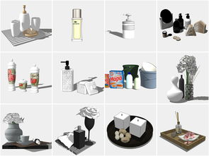 草图大师模型资源下载指南 家居空间与化妆品护肤品沐浴用品SU模型